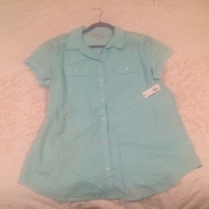 Brand New Old Navy Women's blouse baby blue XL